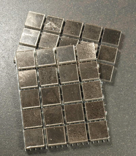 Sicis Platine Lisse 1,5 x 1,5 cm a la piece