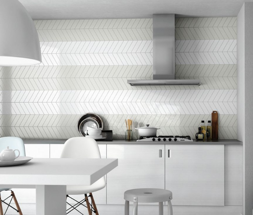 Faïence Chevron Wall, 18.5 x 5.2 cm, Vendu au m², 1 Bte = 0.50 m²