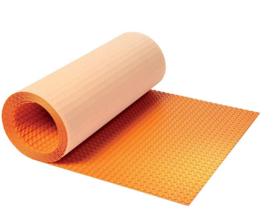 Natte de découplage et drainage - Ditra-Heat - Largeur 1 m - 12.5 m de long