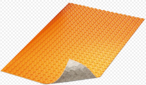 Natte de découplage et drainage - Ditra-Heat-Duo-Ma - à la plaque de 1 x 0.8 m