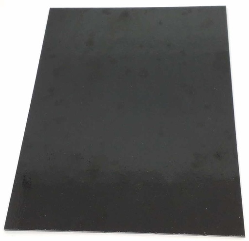 [T038-1520] Plaque de Verre 15 x 20 cm, Noir Opaque