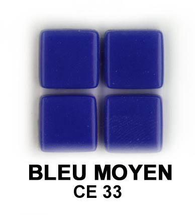 [CE33] Micro Briare 1 x 1 cm Bleu Moyen, par 100g